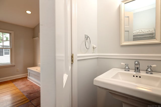 30 Birch St, Stratford, CT 06615 - bathroom with a sink and recessed lighting