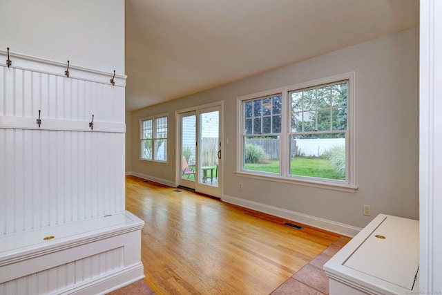 30 Birch St, Stratford, CT 06615 - mudroom with baseboards and light wood-style flooring