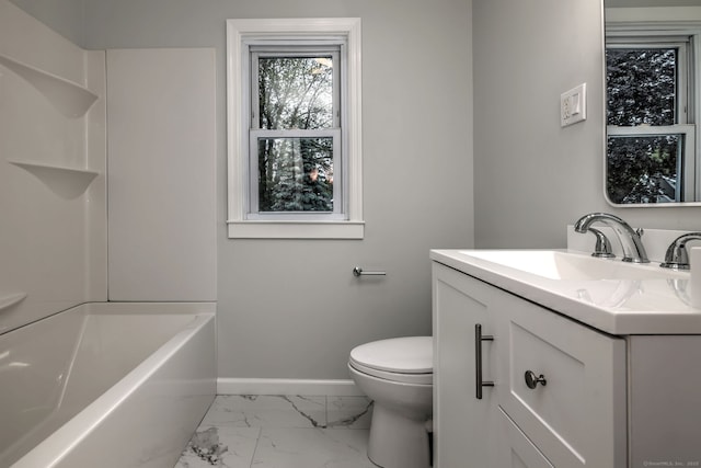 30 Birch St, Stratford, CT 06615 - bathroom with marble finish floors and vanity