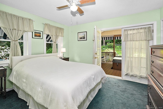 47 Little Bungee Hill Rd, Woodstock, CT 06282 - bedroom with multiple windows, carpet flooring, and access to outside