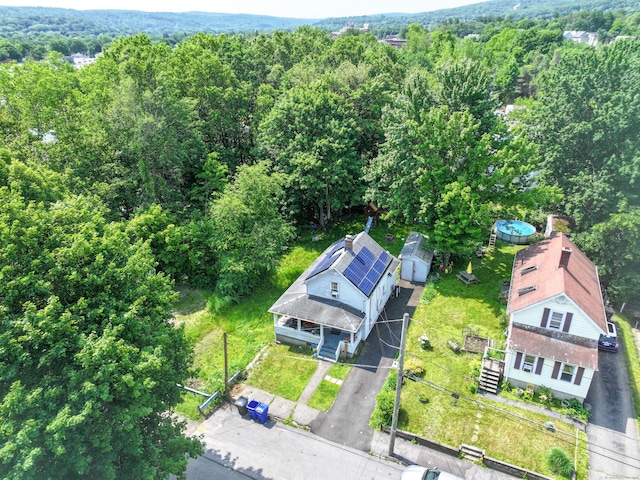 42 Goodwin St, Torrington, CT 06790 - view from above of property with a heavily wooded area