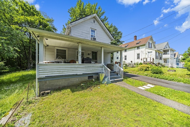 42 Goodwin St, Torrington, CT 06790 - view of front of property with a porch and a front yard