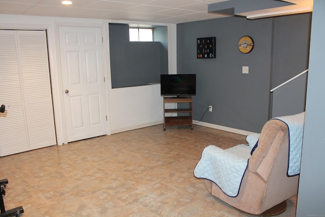176 Atwater St Apt 7, Southington, CT 06479 - living area featuring a paneled ceiling