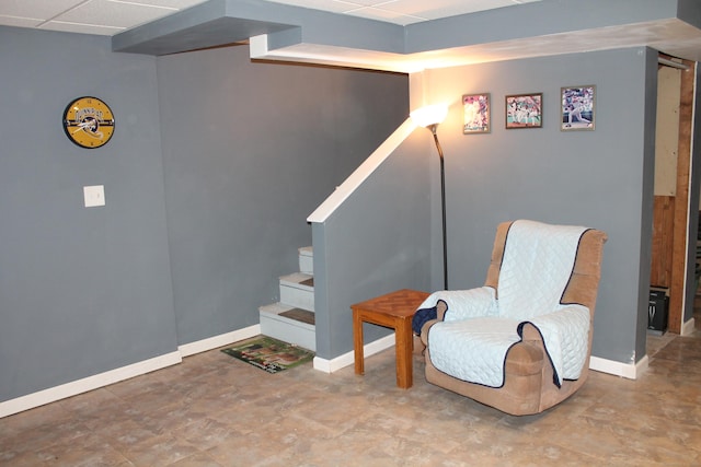 176 Atwater St Apt 7, Southington, CT 06479 - living area with baseboards and stairs