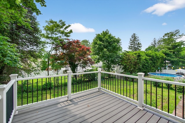 3481 Park Ave, Fairfield, CT 06825 - deck with a lawn