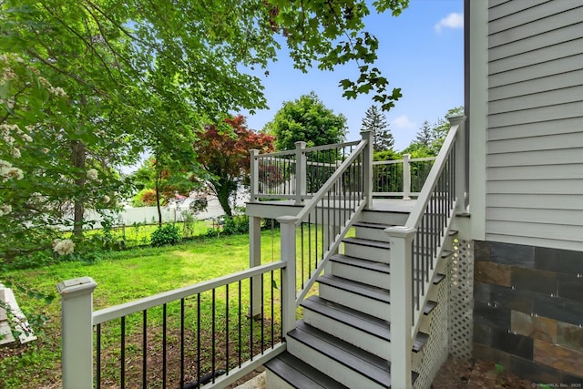 3481 Park Ave, Fairfield, CT 06825 - wooden terrace with stairs