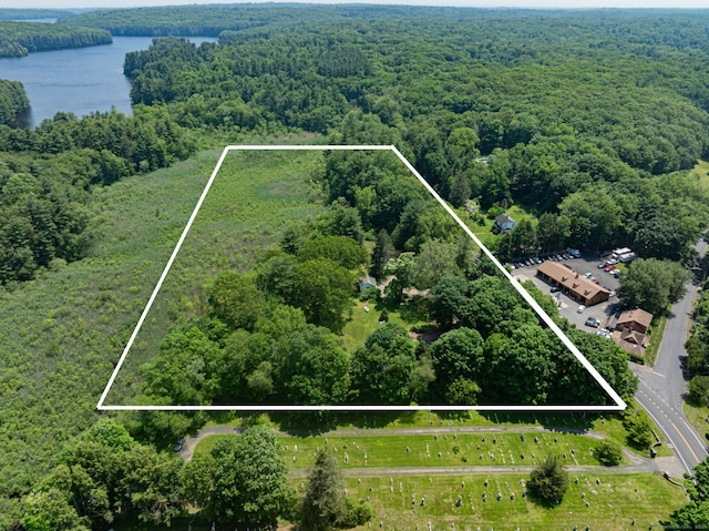 354 Black Rock Tpke, Easton, CT 06612 - aerial overview of property's location featuring property boundaries highlighted