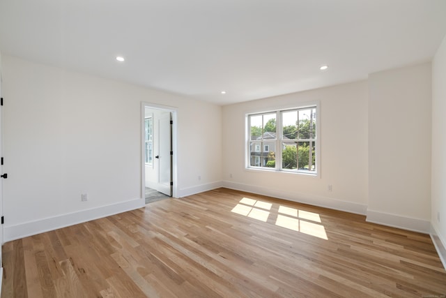1846 Mill Plain Rd, Fairfield, CT 06824 - empty room featuring light wood-style flooring and recessed lighting