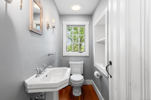45 Lake Dr S, New Fairfield, CT 06812 - bathroom featuring wood finished floors and toilet