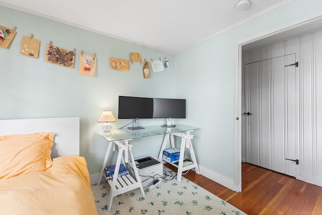 45 Lake Dr S, New Fairfield, CT 06812 - bedroom with wood finished floors and ornamental molding