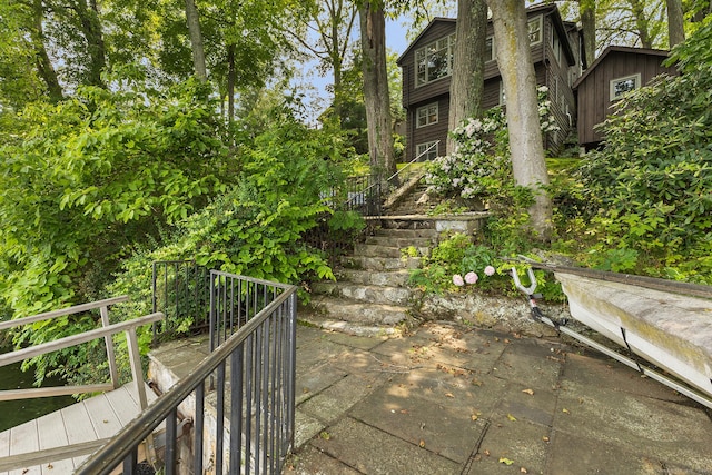 45 Lake Dr S, New Fairfield, CT 06812 - view of patio featuring stairs
