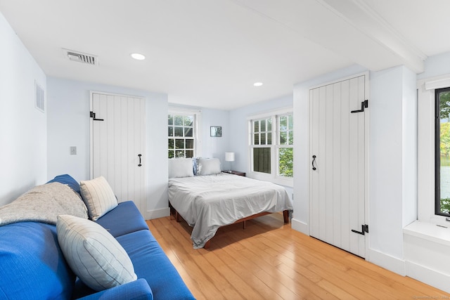 45 Lake Dr S, New Fairfield, CT 06812 - bedroom with light wood-type flooring and recessed lighting