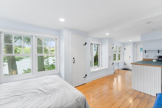 45 Lake Dr S, New Fairfield, CT 06812 - bedroom with light wood-type flooring and recessed lighting
