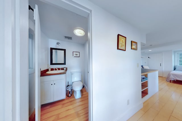 45 Lake Dr S, New Fairfield, CT 06812 - hallway with a sink and light wood finished floors