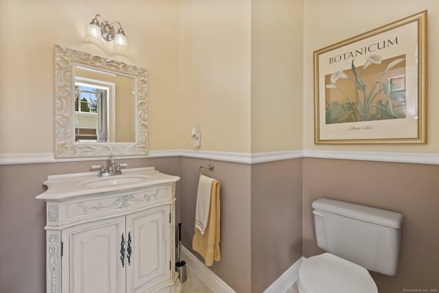 40 Pumpkin Ground Rd, Stratford, CT 06614 - bathroom with toilet and vanity