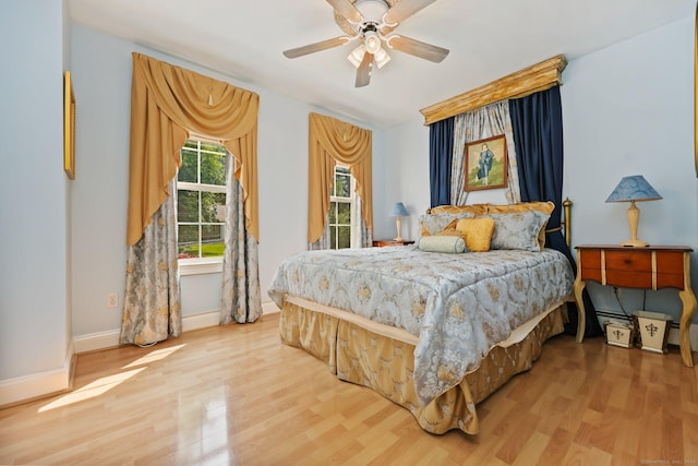 40 Pumpkin Ground Rd, Stratford, CT 06614 - bedroom featuring wood finished floors and a ceiling fan