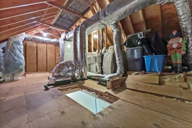 40 Pumpkin Ground Rd, Stratford, CT 06614 - view of unfinished attic
