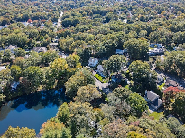 40 Pumpkin Ground Rd, Stratford, CT 06614 - bird's eye view of a nearby body of water and a forest