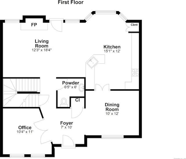 40 Pumpkin Ground Rd, Stratford, CT 06614 - view of home floor plan