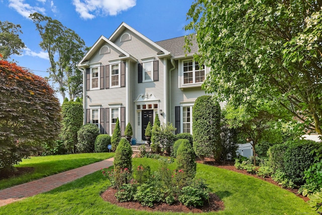 40 Pumpkin Ground Rd, Stratford, CT 06614 - view of front facade featuring a front yard