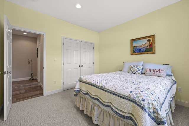 8 Amolia Farms Rd, Windsor, CT 06095 - bedroom with carpet, a closet, and recessed lighting
