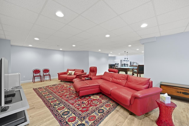 8 Amolia Farms Rd, Windsor, CT 06095 - living room featuring light wood-type flooring and recessed lighting