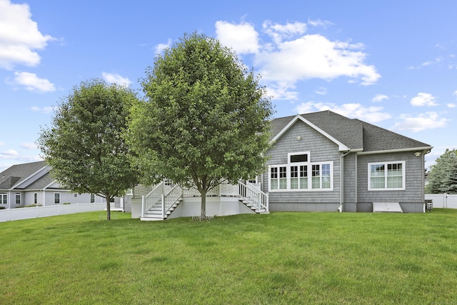 8 Amolia Farms Rd, Windsor, CT 06095 - back of house with stairway and a shingled roof