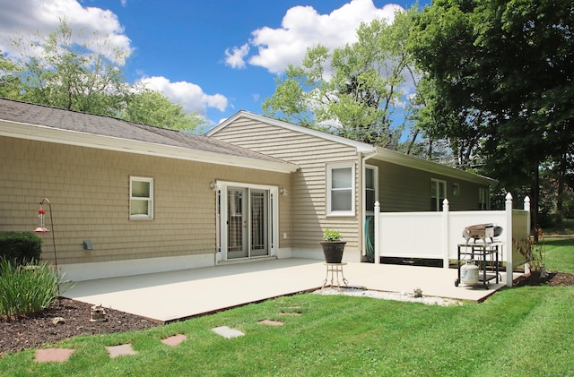 4 White Birch Dr, Guilford, CT 06437 - back of house with a patio and roof with shingles
