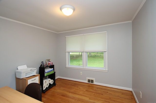 4 White Birch Dr, Guilford, CT 06437 - home office with wood finished floors and crown molding
