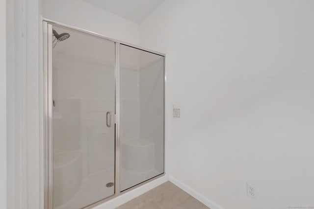 14 Ross Way Unit 14, Windsor Locks, CT 06096 - bathroom featuring a stall shower and baseboards