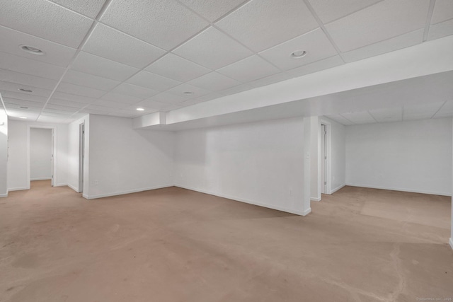 14 Ross Way Unit 14, Windsor Locks, CT 06096 - finished below grade area featuring a paneled ceiling and recessed lighting