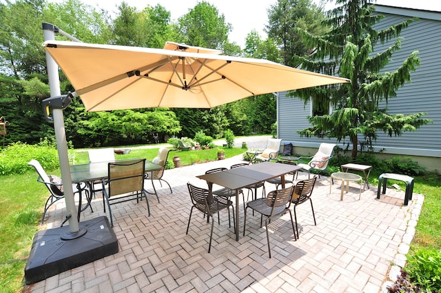 127 Weldon Ct, Goshen, CT 06756 - view of patio with outdoor dining space