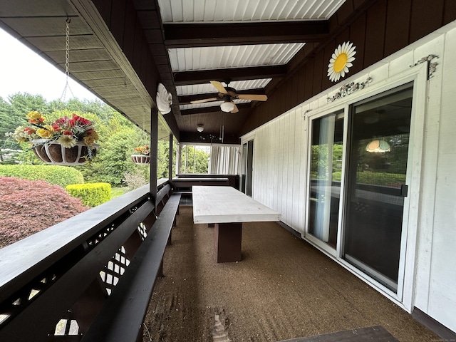 306 Divinity St, Bristol, CT 06010 - patio / terrace featuring ceiling fan