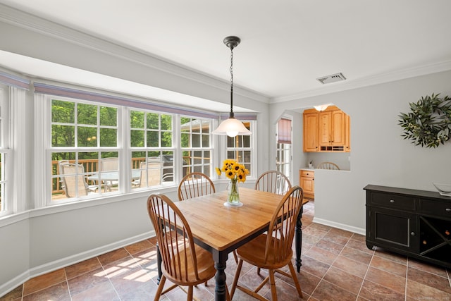 115 Remington Rd, Ridgefield, CT 06877 - dining area with crown molding and arched walkways