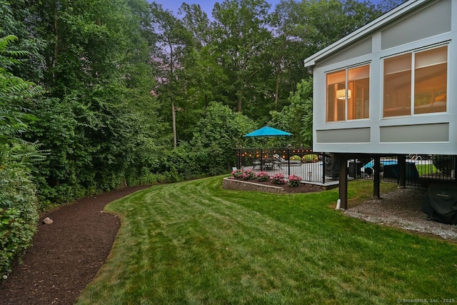 7 Forest View Dr, Newtown, CT 06482 - view of grassy yard featuring a patio