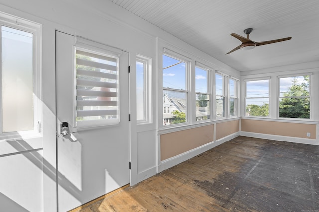94 Prospect Ave, West Haven, CT 06516 - unfurnished sunroom with hardwood / wood-style flooring and baseboards