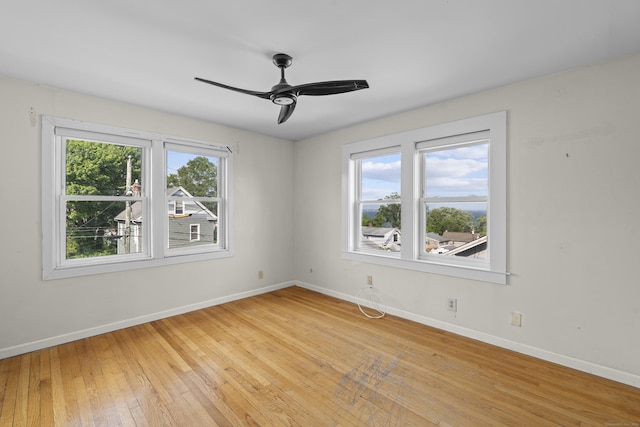 94 Prospect Ave, West Haven, CT 06516 - spare room with light wood finished floors and a ceiling fan