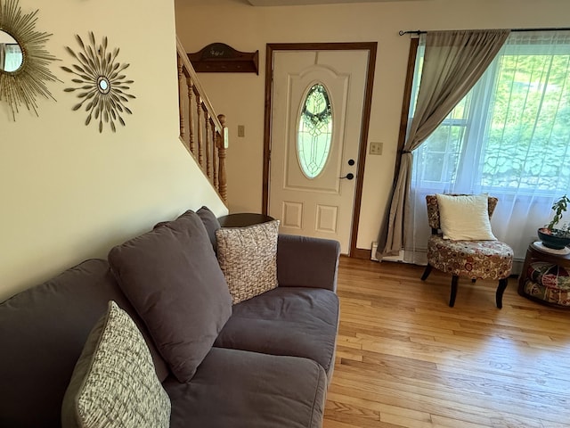 175 Luna Trail Ext, Southbury, CT 06488 - foyer featuring healthy amount of natural light, stairs, and light wood-style flooring