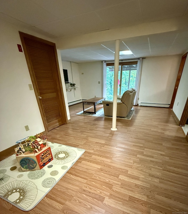 175 Luna Trail Ext, Southbury, CT 06488 - interior space with a baseboard radiator and light wood finished floors