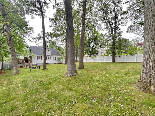 342 Middle Tpke E, Manchester, CT 06040 - view of yard with a wooden deck