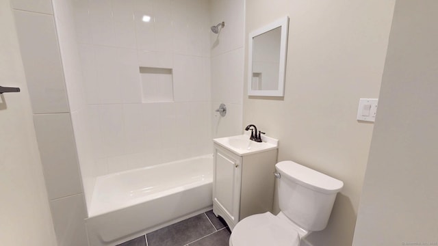 274 High St, Fairfield, CT 06824 - bathroom with vanity, shower / washtub combination, and tile patterned flooring
