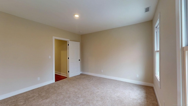 274 High St, Fairfield, CT 06824 - spare room featuring dark carpet and recessed lighting