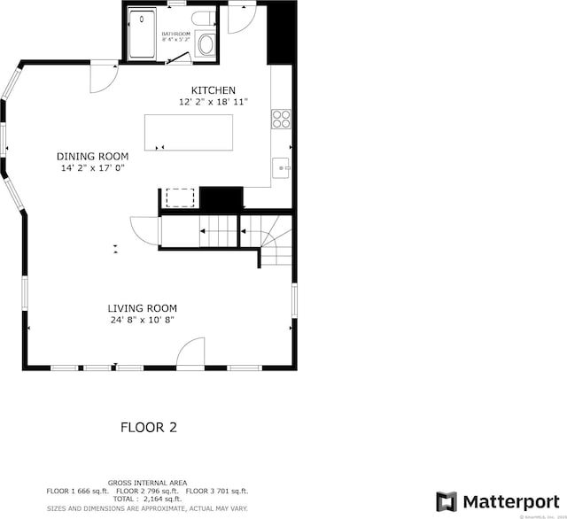 274 High St, Fairfield, CT 06824 - view of room layout