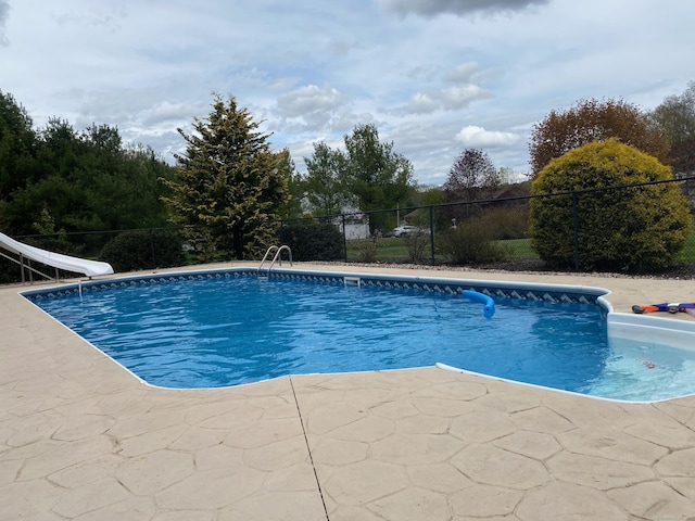 1199 Cornerstone Ct, Cheshire, CT 06410 - view of swimming pool with a water slide and a patio area