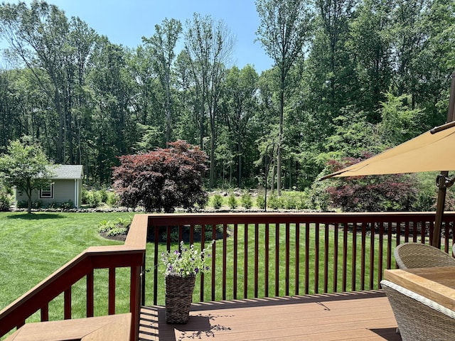 44 Fawn Hill Rd, Shelton, CT 06484 - deck featuring a yard