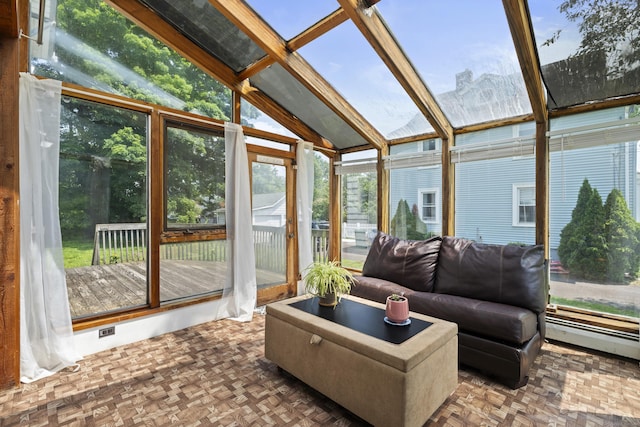 136 Bloomfield Ave, Windsor, CT 06095 - sunroom with a baseboard radiator