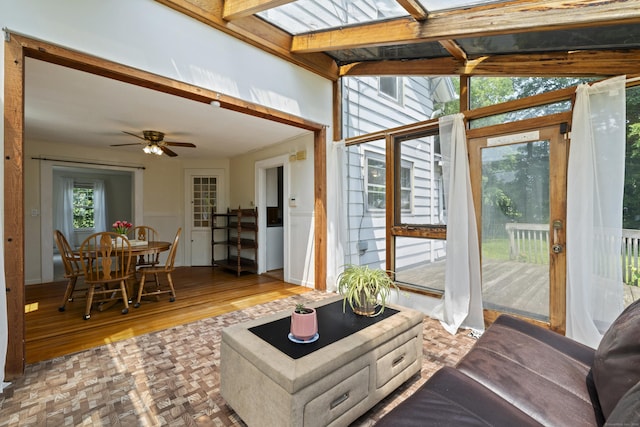 136 Bloomfield Ave, Windsor, CT 06095 - sunroom / solarium with wood finished floors and a deck