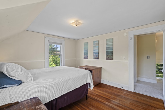 136 Bloomfield Ave, Windsor, CT 06095 - bedroom with wood finished floors and vaulted ceiling