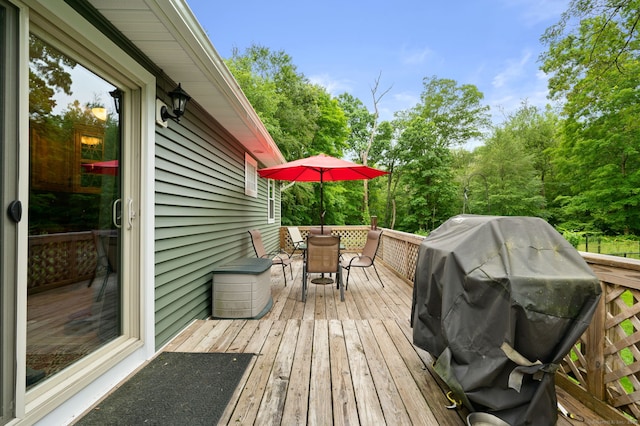 65 Norwich Westerly Rd, North Stonington, CT 06359 - deck with outdoor dining area and area for grilling