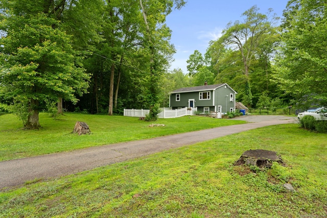 65 Norwich Westerly Rd, North Stonington, CT 06359 - view of front of property featuring a chimney and driveway